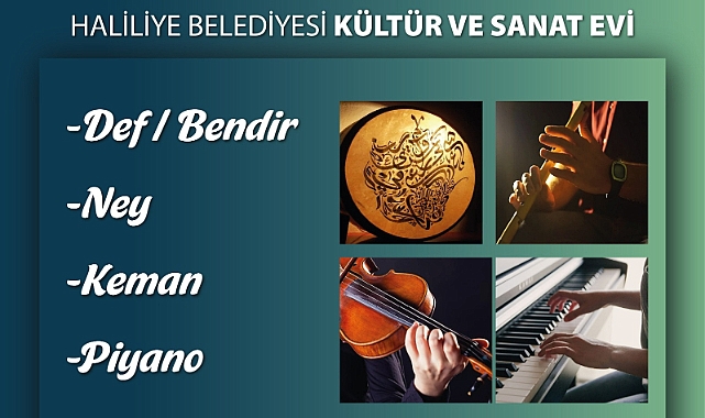 Haliliye’de kültür ve sanat kursları başlıyor