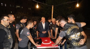 Beyazgül, motor tutkunlarıyla bir araya geldi (video)