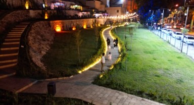 Kızılkoyun çay bahçesi gece bir başka güzel (video)