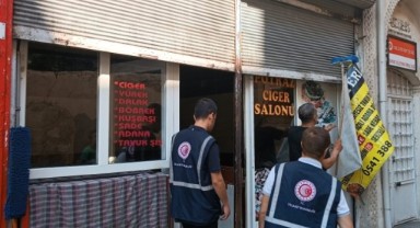 Şanlıurfa'da kebapları Euro ile afiş asıp satış yapan işyeri ruhsatsız çıktı