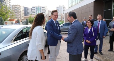 Avrupa birliği delegasyonundan Karaköprü’deki kurslara ziyaret (video)