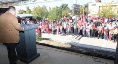 Viranşehir'de filistin'e destek mitingi