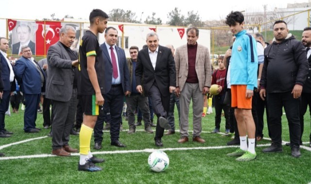 Beyazgül açılışı yaptı gençler bir spor tesisine daha kavuştu (Video)