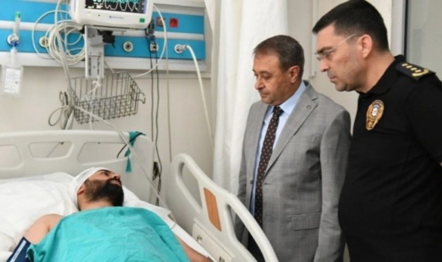 Şanlıurfa Valisi, Yaralı Polis Memuruna Moral Ziyaretinde Bulundu