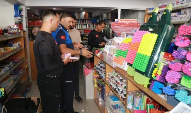 Haliliye Belediyesi’nden öğrenci sağlığına yönelik kırtasiye denetimi