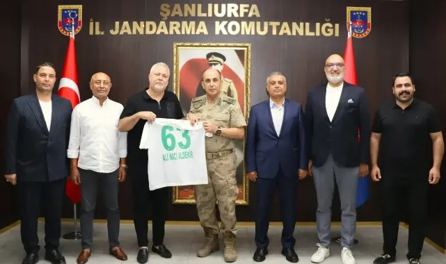 Şanlıurfaspor, Jandarma Komutanı Aldemir’i Makamında Ziyaret Etti!