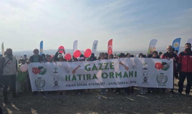 Şanlıurfa’da “Gazze Hatıra Ormanı” Fidanlarla Yaşatıldı!