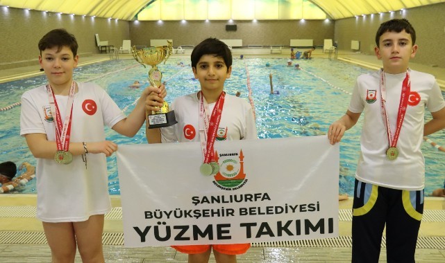 Şanlıurfa’da Yüzme Branşında Madalya Yağmuru!