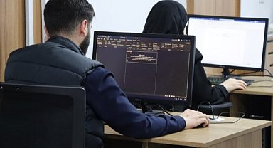 Şanlıurfa’da kursiyerler ofis programlarını öğreniyor