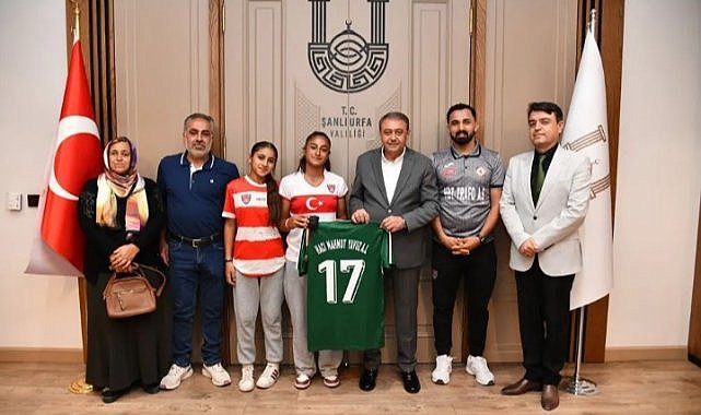 Vali Hasan Şıldak Avrupa Gol Kraliçesi Şehriban Sezer'i Ağırladı