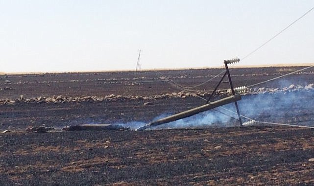 Dicle Elektrik Açıkladı: Anız Yangınları Nedeniyle 250 Direk Zarar Gördü