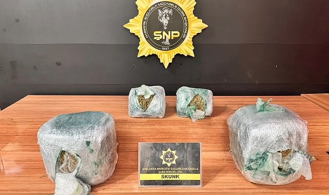 Şanlıurfa’da Narkotik Operasyonu: 17 Kilo 300 Gram Skunk Yakalandı